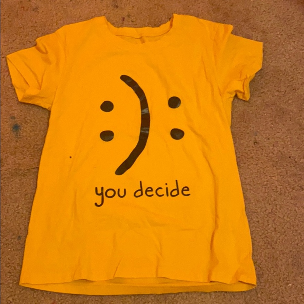 yellow women’s shirt